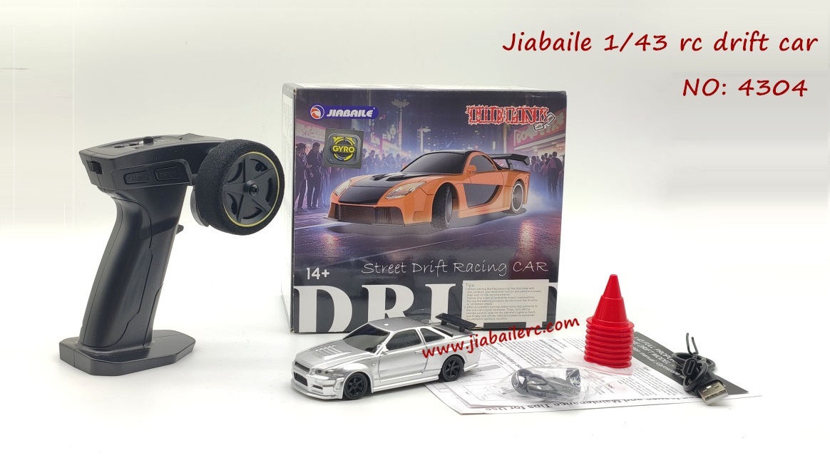 Jiabaile Mini RC Car 4304, 1/14 High Speed Drift Car Top Speed 15km/h